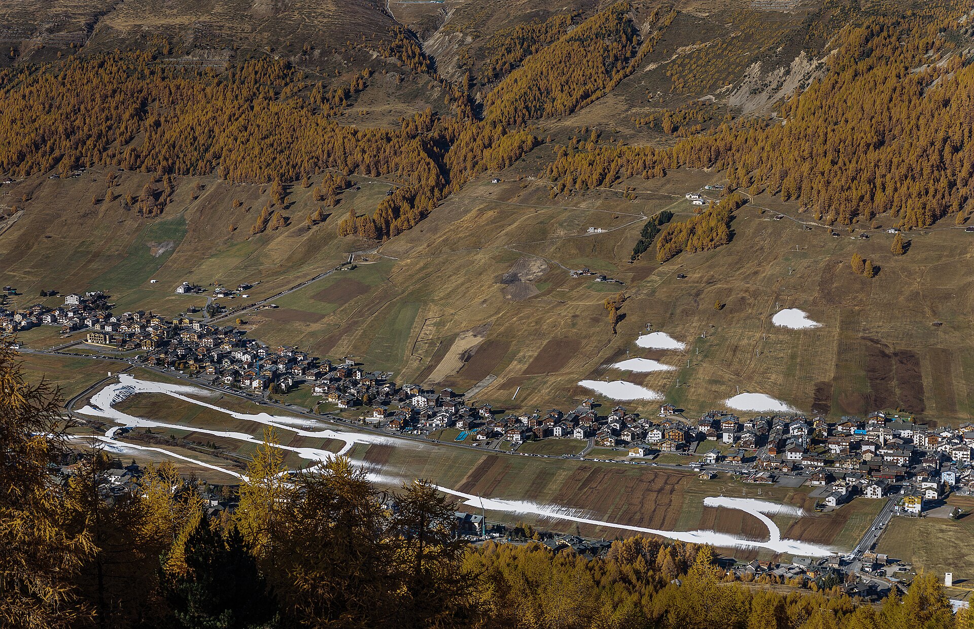 Livigno e i boschi dai toni caldi dell’autunno