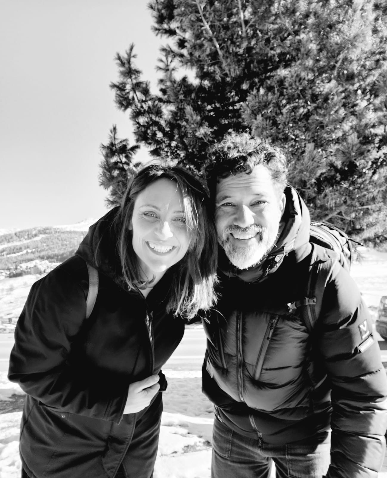 Pamela e Mike insieme sulla neve di Livigno