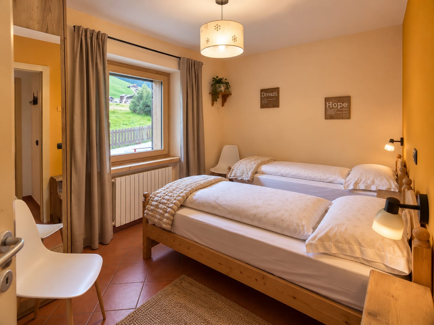 Seconda camera da letto con tre posti